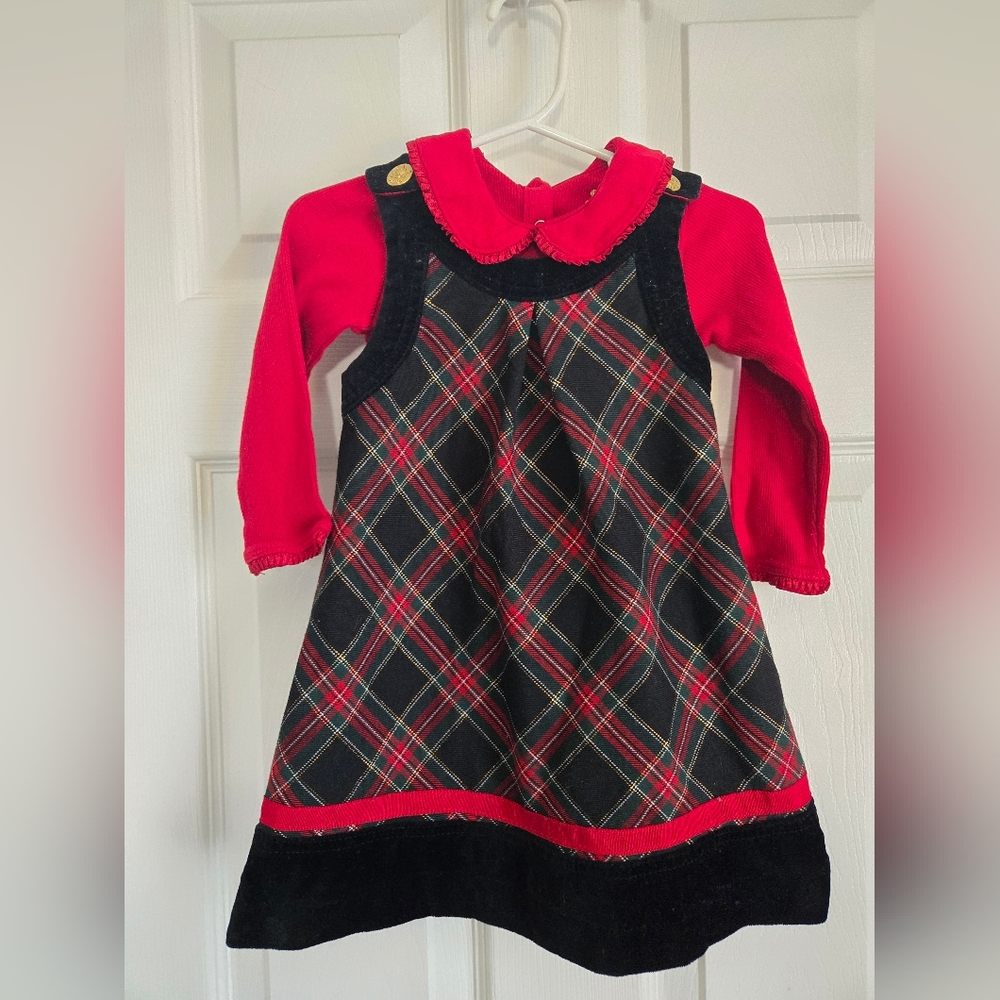 The Children's Place Red and Black Dress